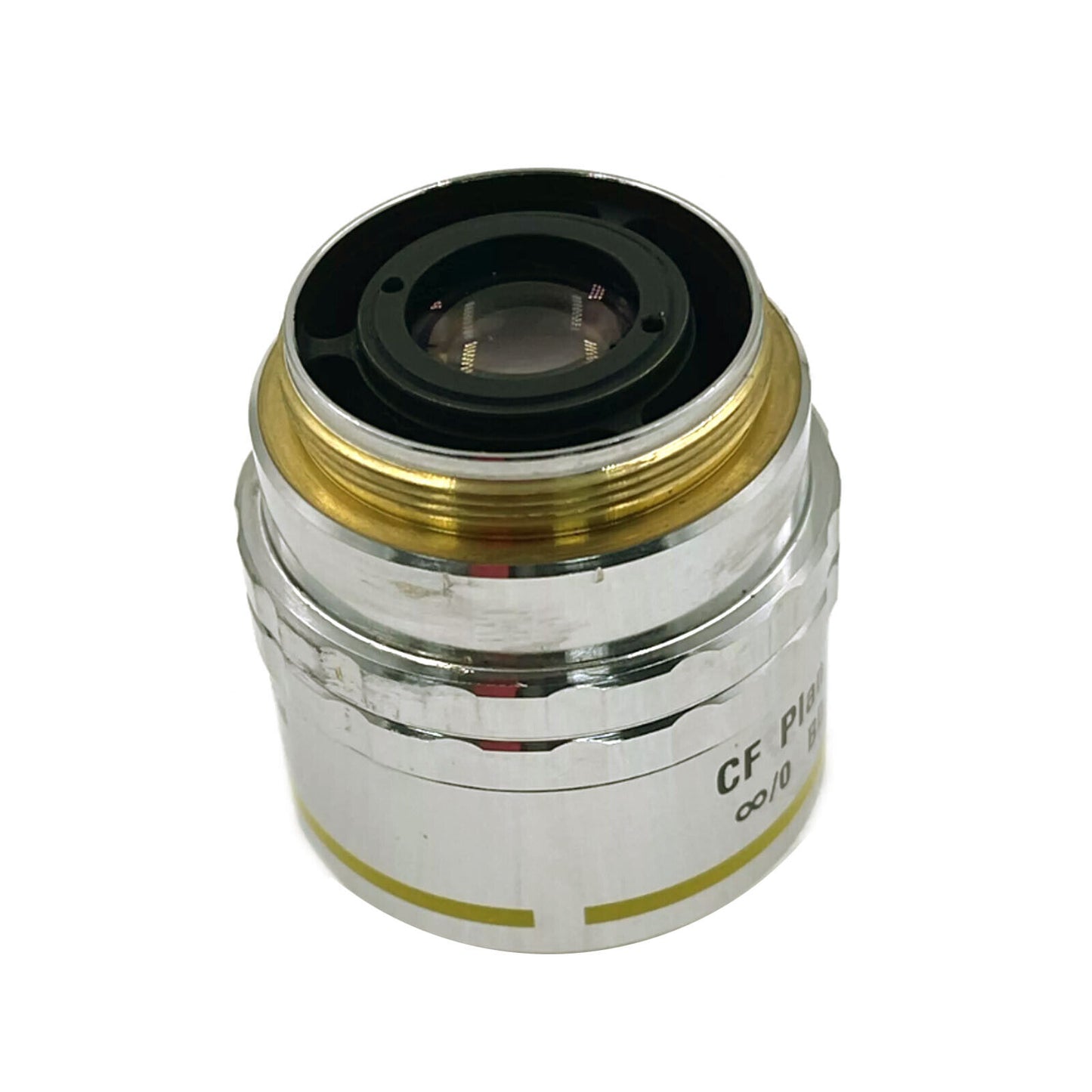 used & tested Nikon cf plan 10x/0.30 metallographic microscope objective lens - NIKON