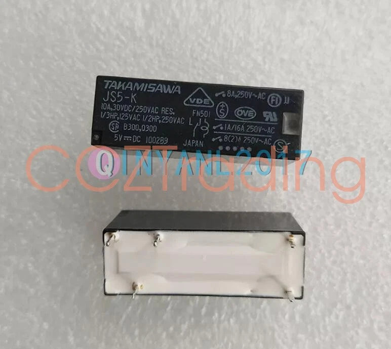 1PCS TAKAMISAWA JS5-K 5VDC Power Relay 5Pins 8A 250VAC