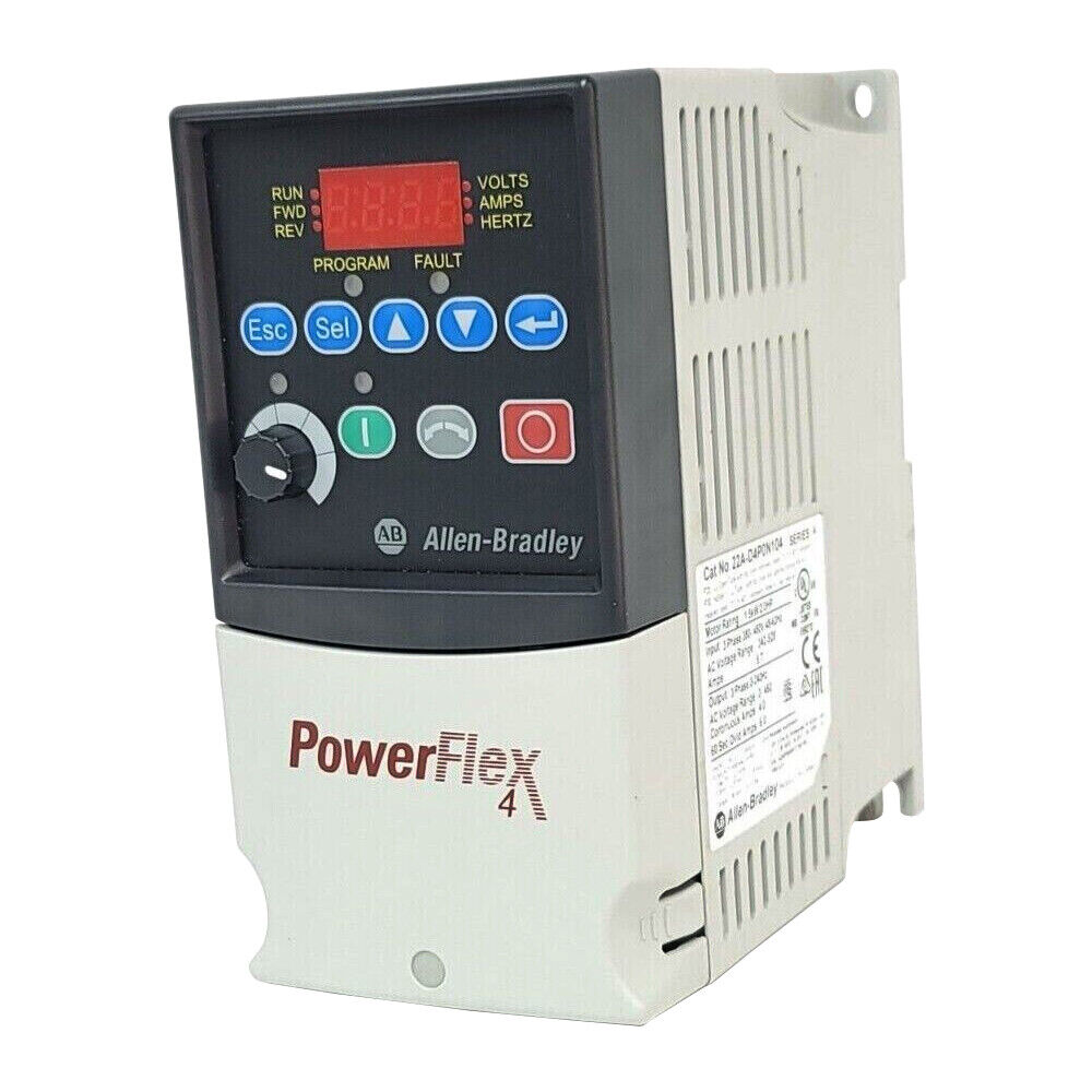 Sealed Allen-Bradley PowerFlex 4 AC Drive 1.5kW 2HP 22A D4P0N104 - ALLEN-BRADLEY