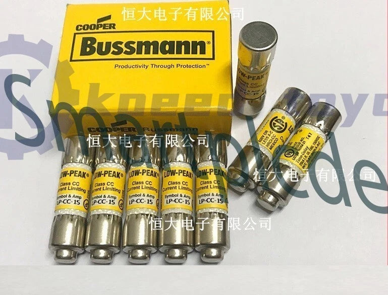 10pcs Bussmann Time Delay Fuse LP-CC-15 LPCC15 15A