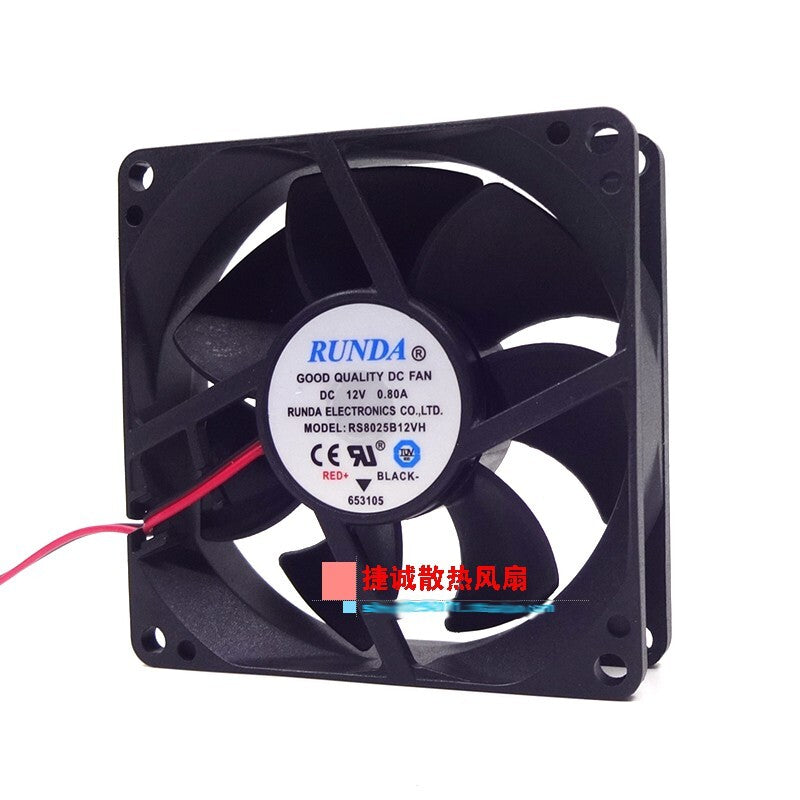 RUNDA RS8025B12VH-S 8025 12V 0.80A 8CM chassis inverter Computer fan