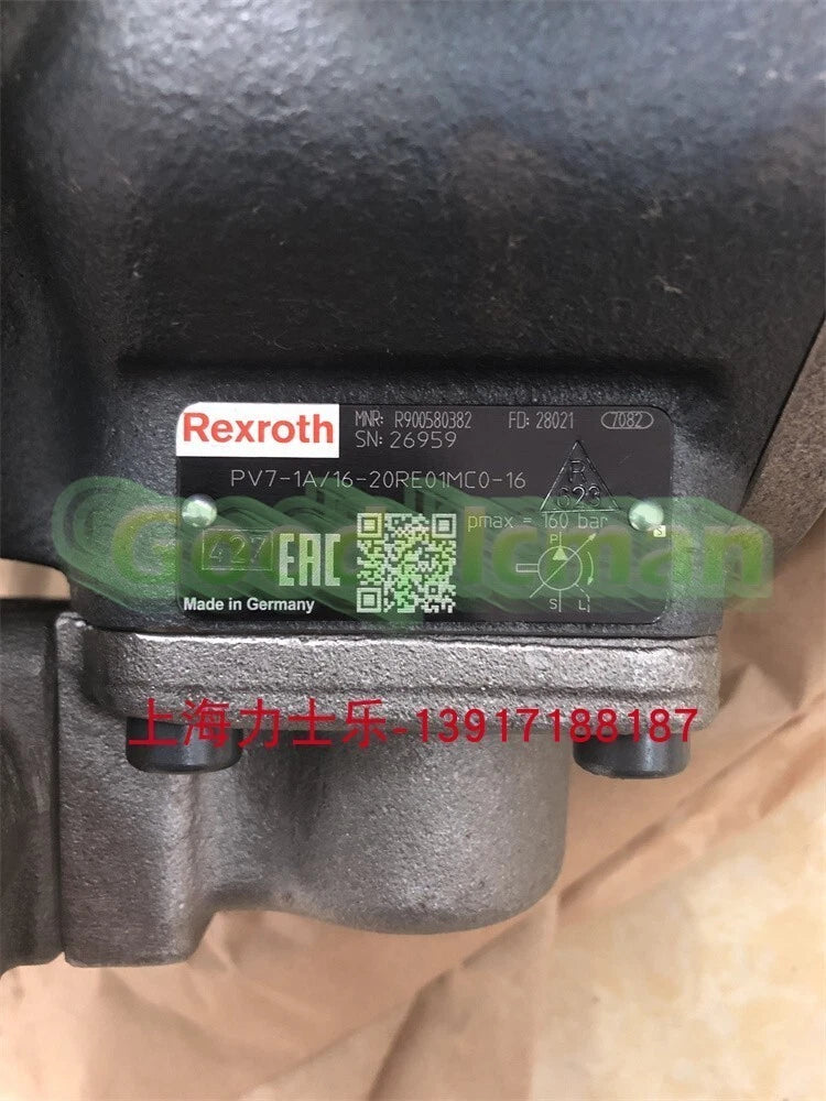 1PC Rexroth Vane Pump PV7-1A/16-20RE01MC0-16 R900580382 ping