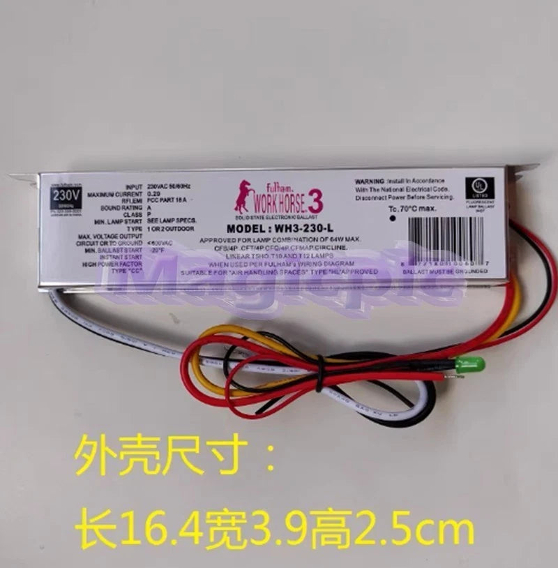 Ballast Industrial Electronic Rectifier WH3-230-L 64W Transformer~