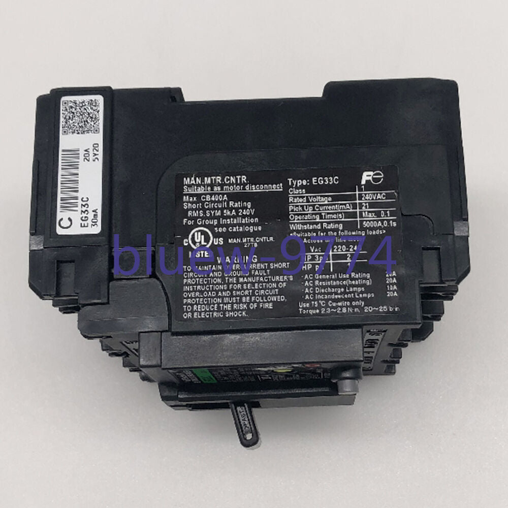 1-PC Fuji EG33C 20A 3P Circuit Breaker - FUJI