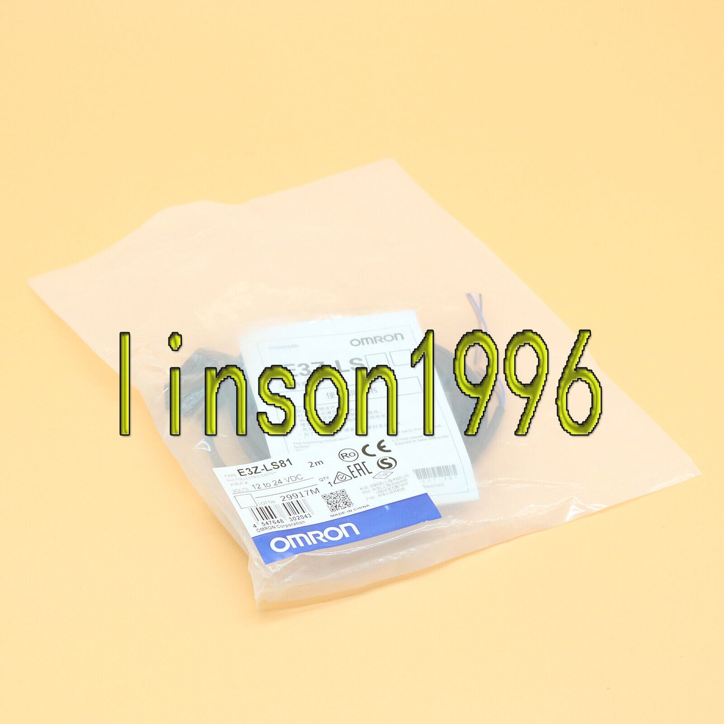 new Omron Photoelectric Switch E3Z-LS81 12-24VDC - OMRON