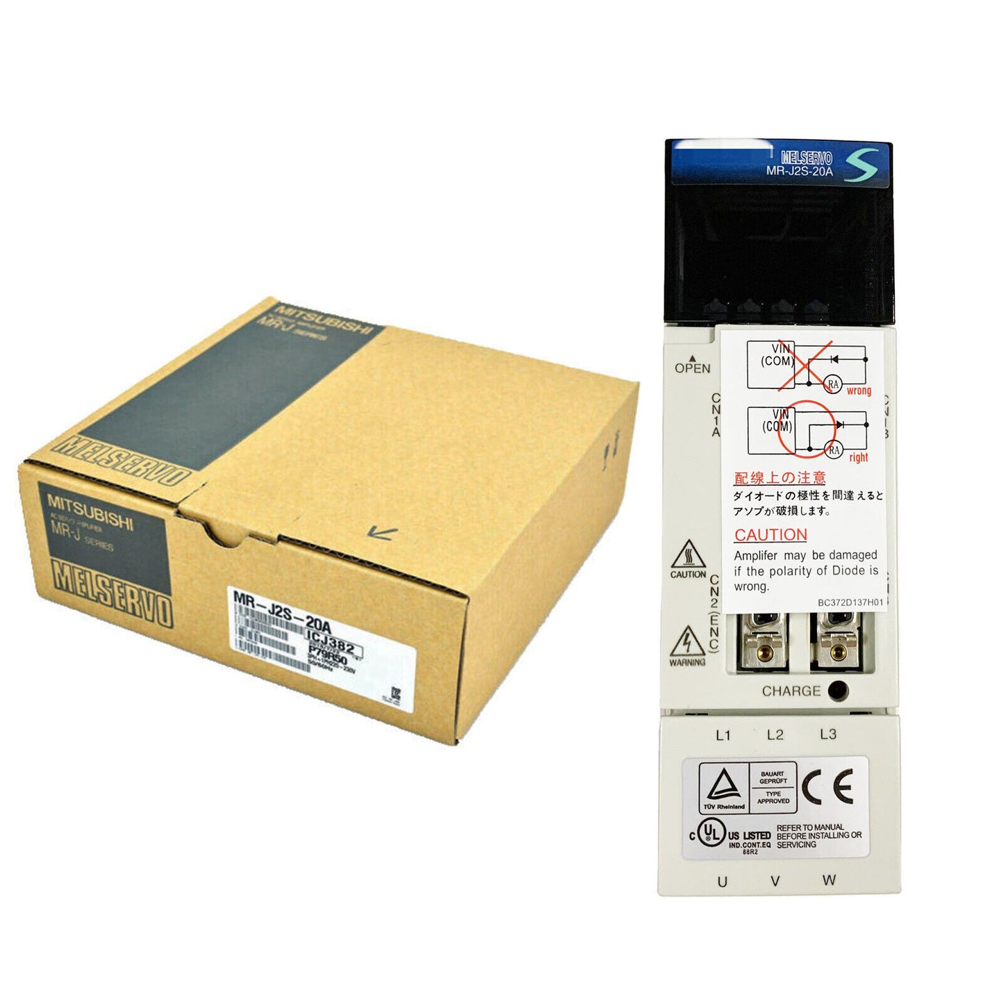 Mitsubishi MRJ2S20A AC Servo Amplifier in Box NIB Ship - MITSUBISHI