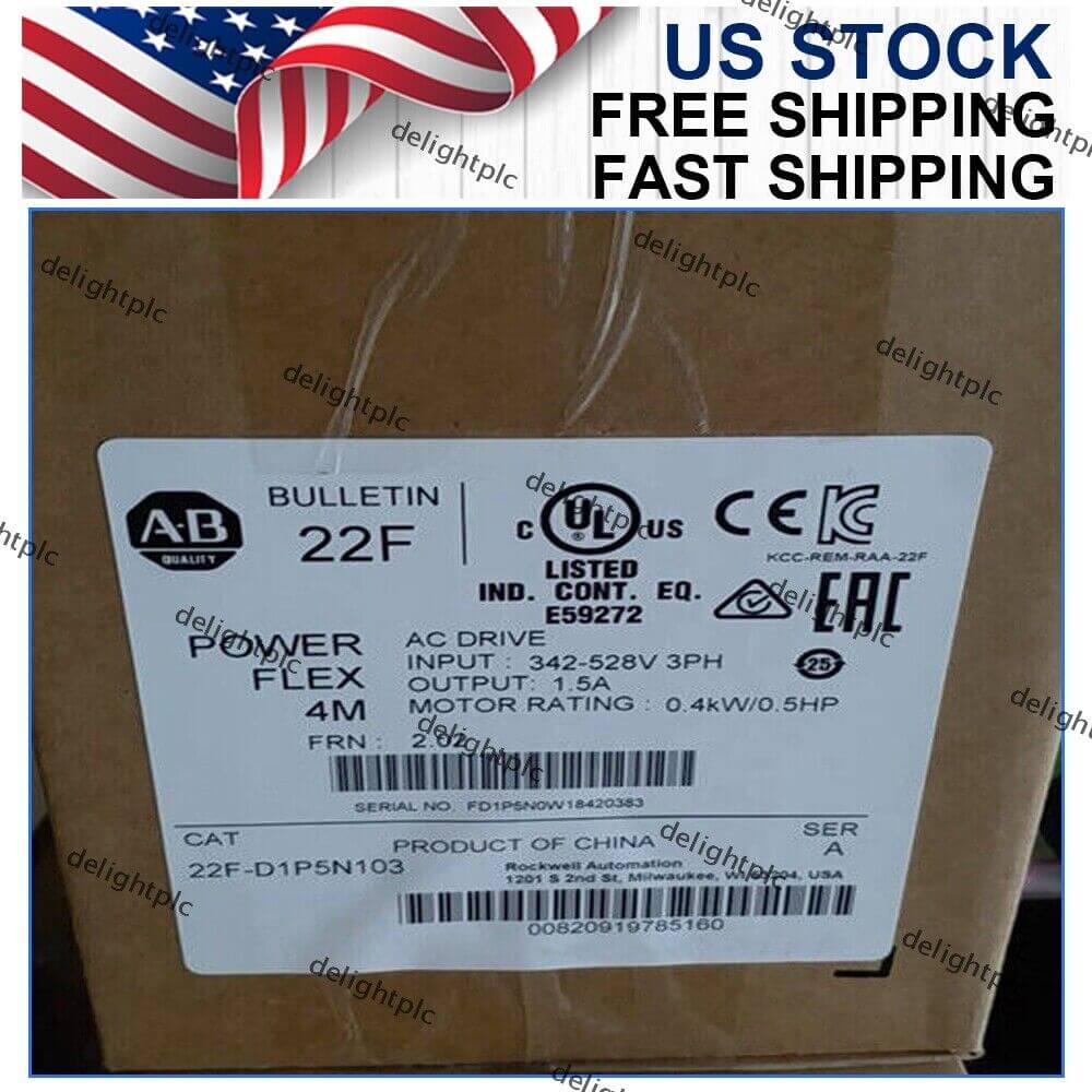 Allen Bradley PowerFlex 4M AC Drive 0.4 kW 0.5 HP 22F-D1P5N103 - ALLEN BRADLEY
