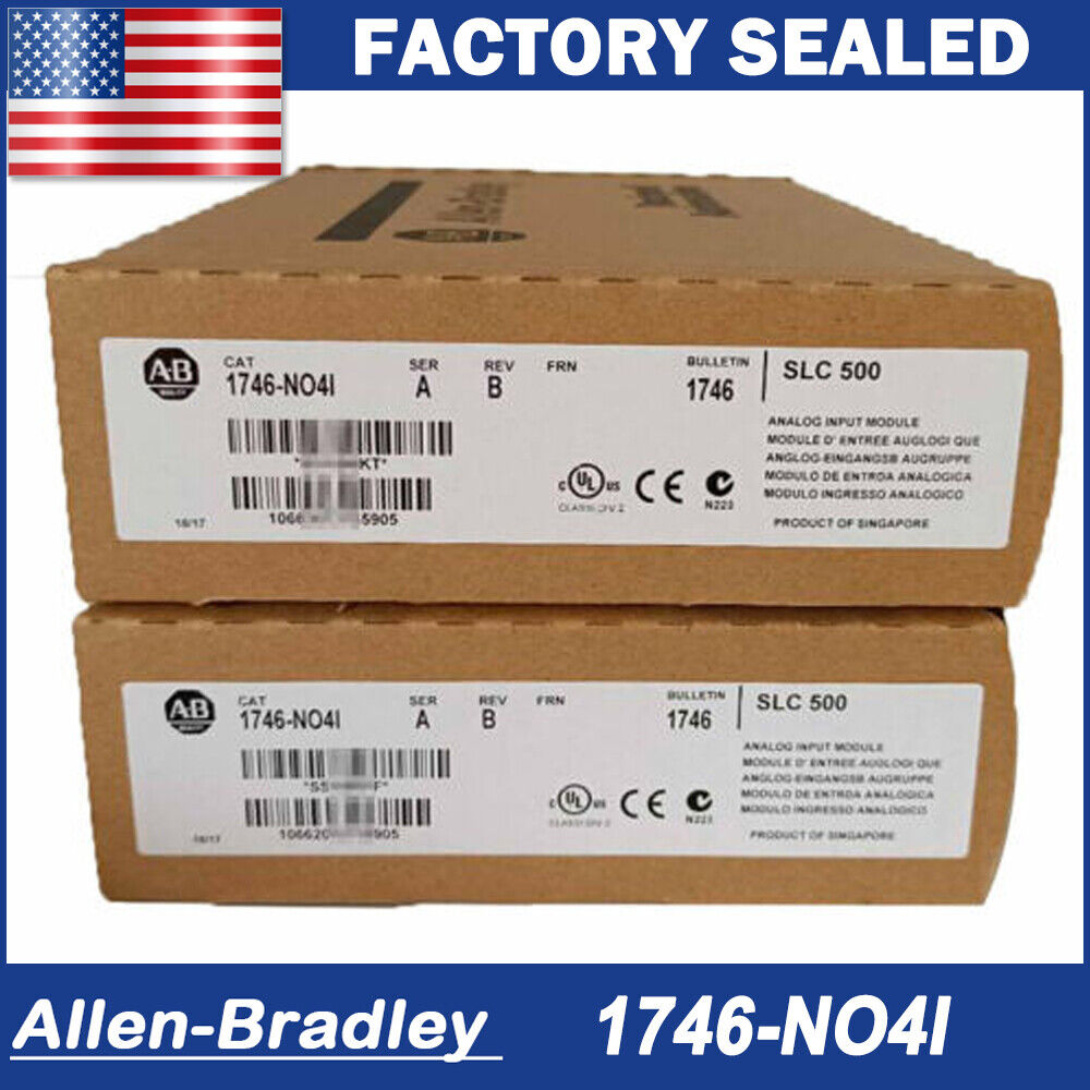 New Factory Sealed AB 1746-NO4I SLC 500 Analog Output Module - NEW FACTORY SEALED