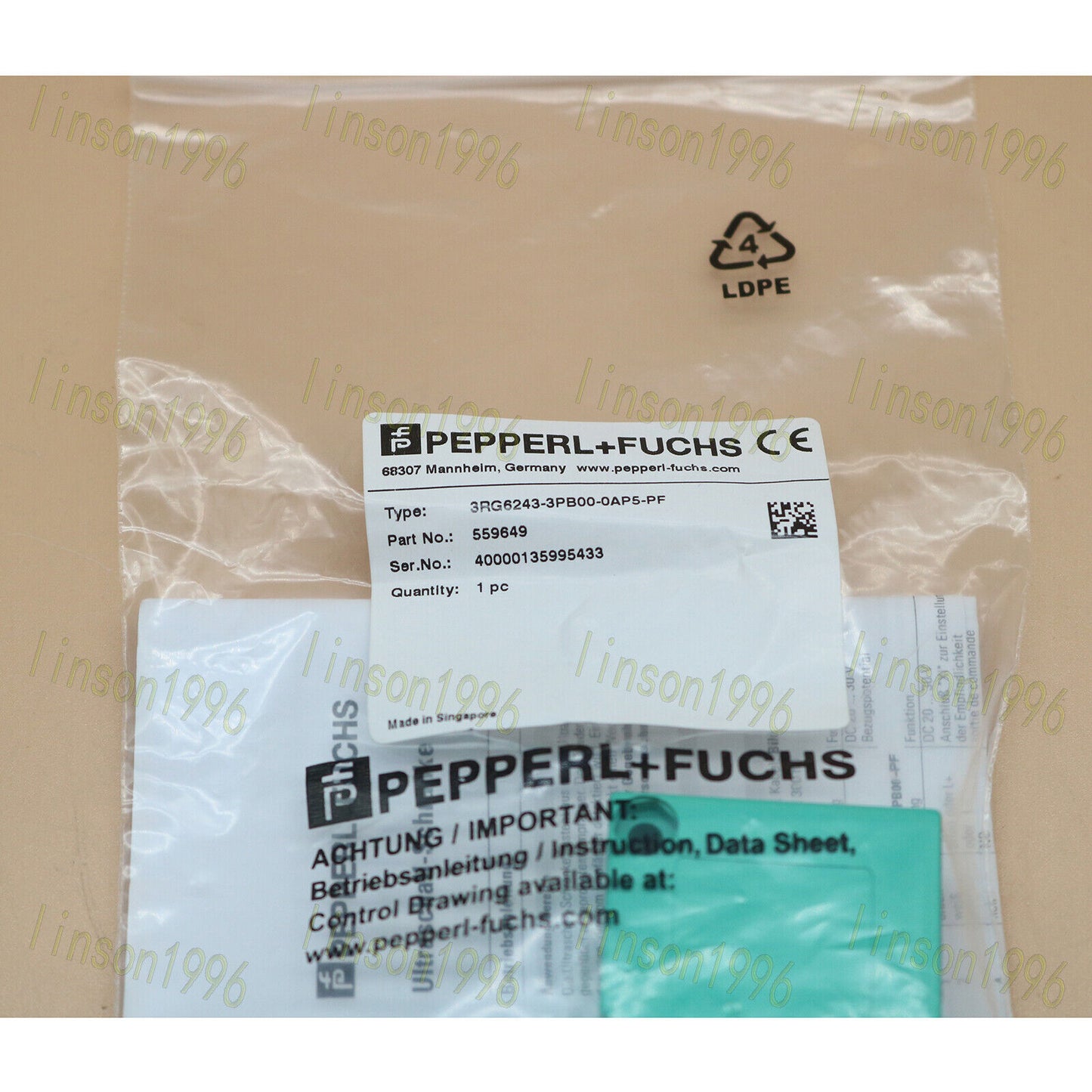 new FOR Pepperl+Fuchs Proximity Switch Sensor 3RG6243-3PB00-0AP5-PF - KOEED