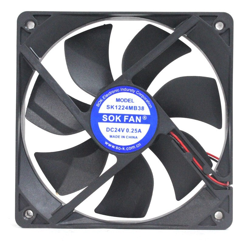 SOKFAN SK1224MB38 12025 24V 0.25A 12cm 2-wire inverter DC cooling fan