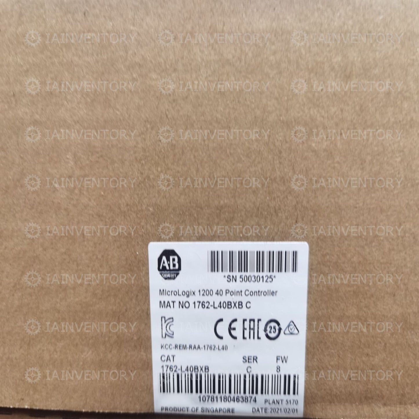 Allen-Bradley 1762-L40BXB Sealed 1-Year Warranty - ALLEN-BRADLEY