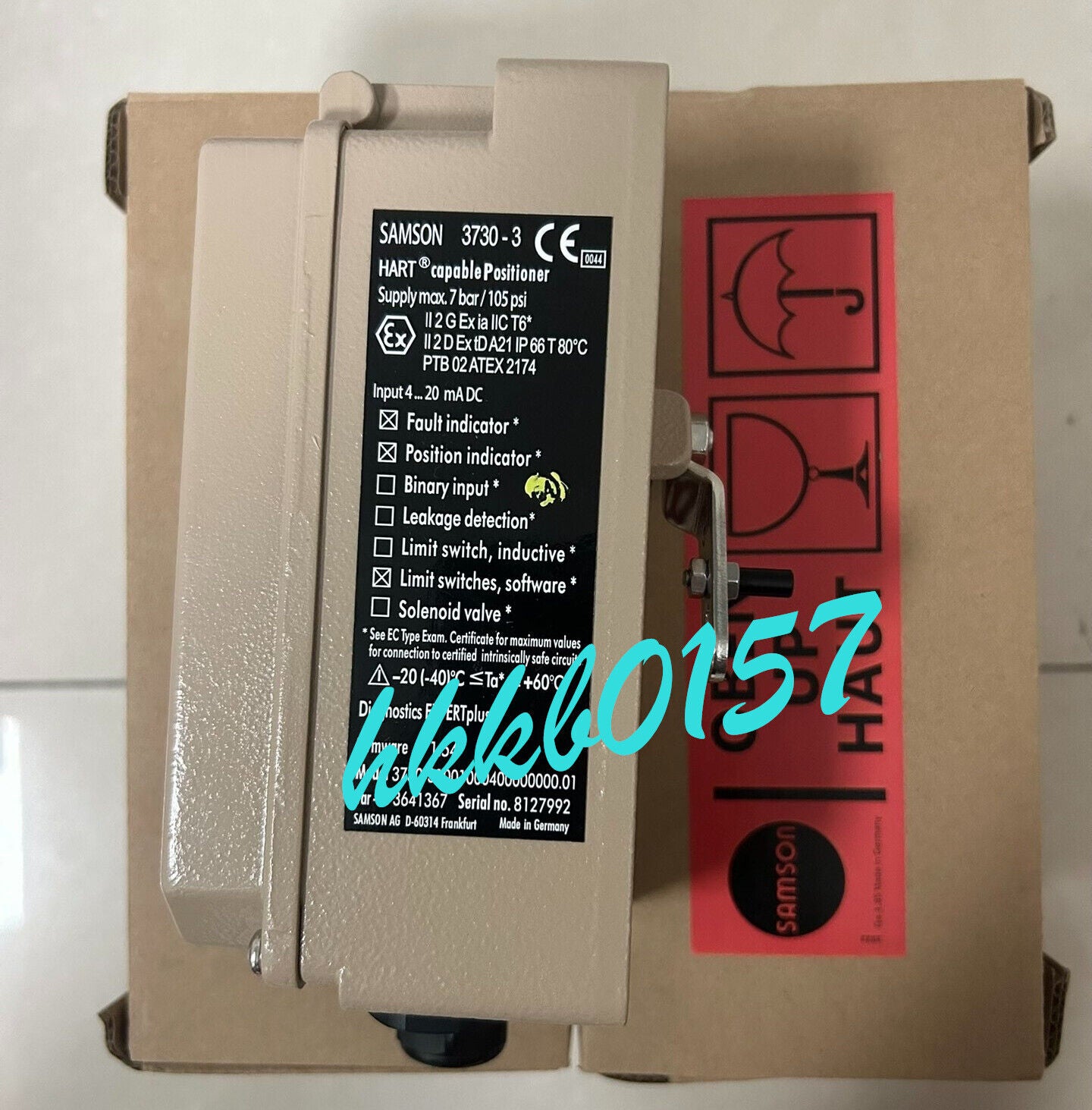 SAMSON DIGITAL VALVE POSITIONER 3730-3 - SAMSON