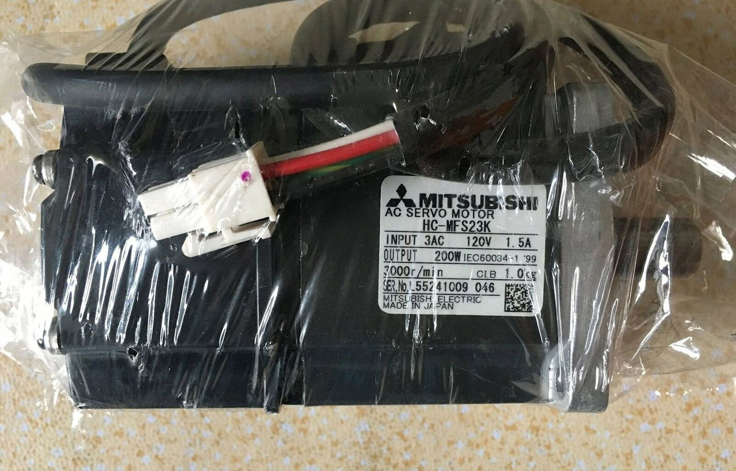 Used Mitsubishi Servo Motor HC-MFS23K 200W – Tested Good - MITSUBISHI
