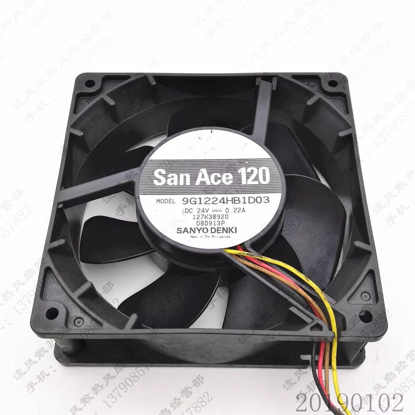 Sanyo 9G1224HB1D03 12038 DC24V 0.22A 12CM 4-pin Cooling Fan
