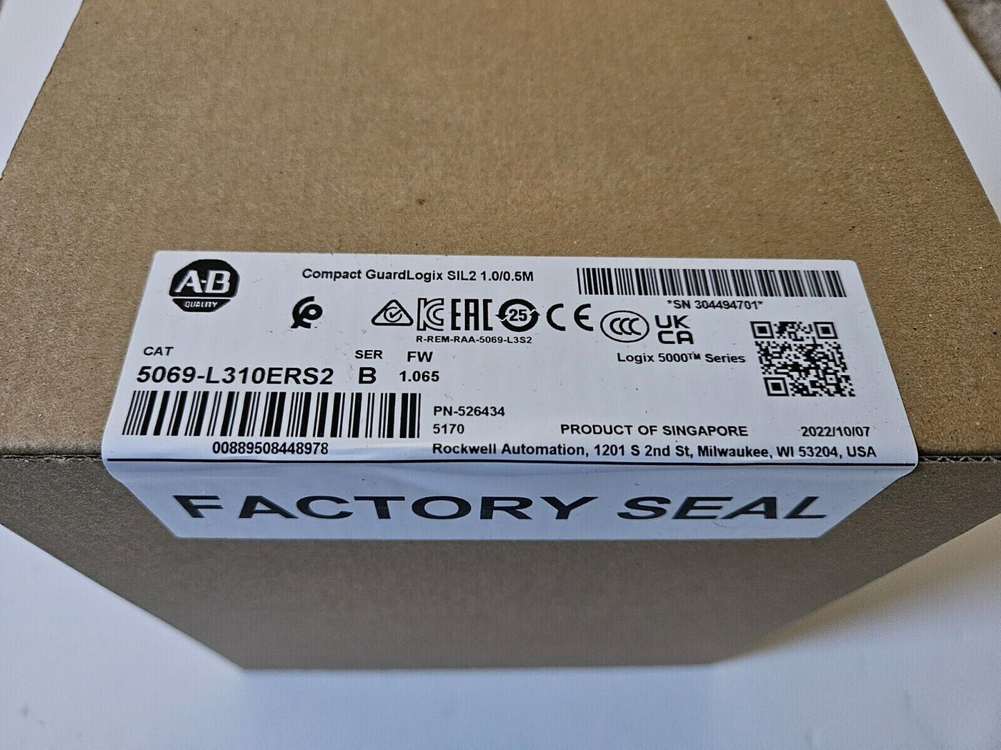 5069-L310ERS2 GuardLogix Motion Safety Controller - ALLEN-BRADLEY