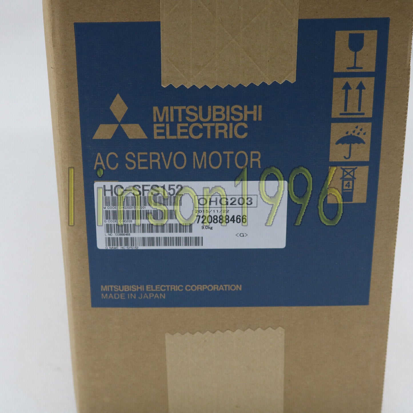 1PC Mitsubishi HC-SFS152 AC Servo Motor FAST SHIP - MITSUBISHI