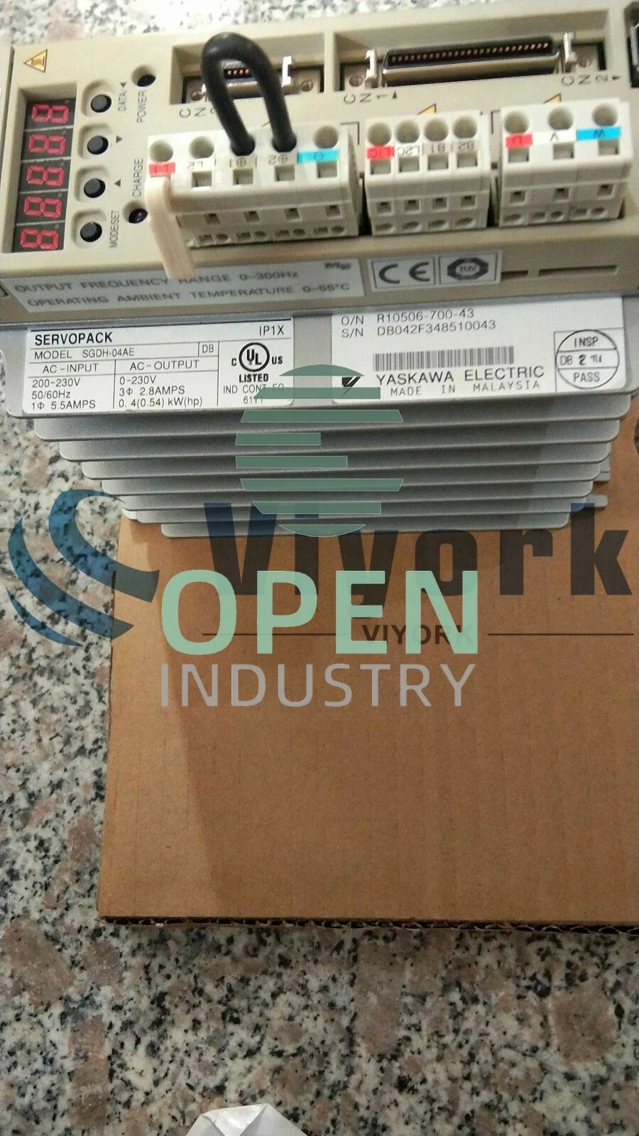 1PCS Yaskawa SGDH-04AE SERVO DRIVE SIGMA SERIES 200-230VAC 50/60HZ