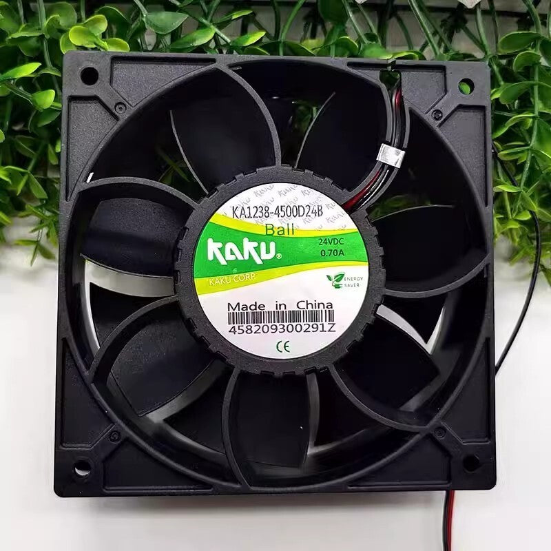 KAKU KA1238-4500D24B 12038 DC24V 0.70A 12CM 2-wire Inverter Cooling Fan