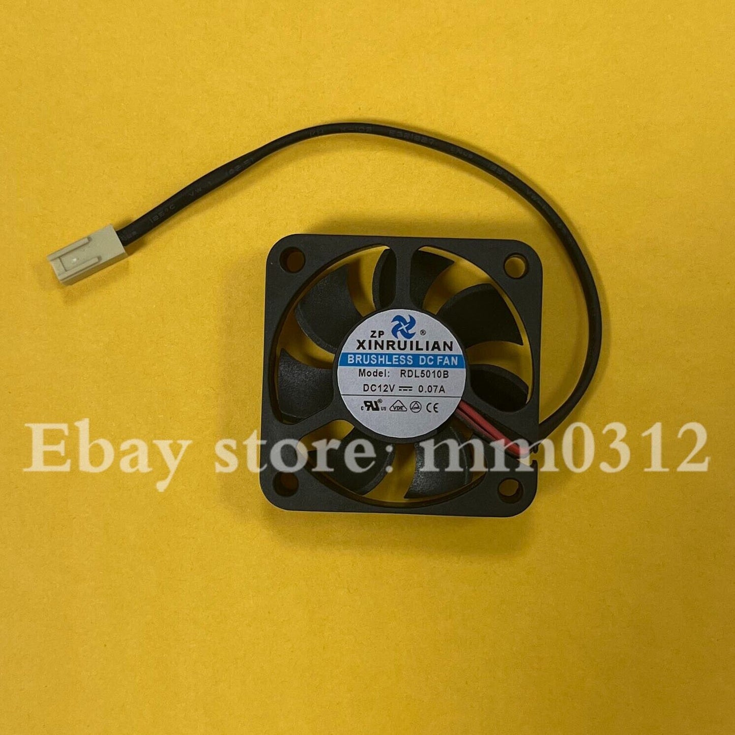 new XINRUILIAN RDL5010B DC12V 0.07A 50x10mm 2-wire Silent Cooling Fan - XINRUILIAN