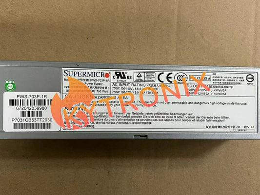 SUPERMICR PWS-703P-1R 750W redundant power supply server power supply
