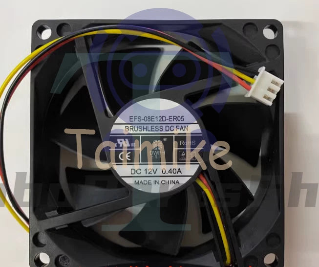 1 PCS DWPH Fan EFS-08E12D-ER05 DC12V 0.40A 8025 8cm 3 pin cooling fan