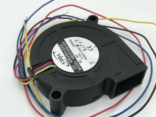 1pcs ADDA AB0524HB-D0F DC24V 0.15A 5015 4-wire turbo blower fan
