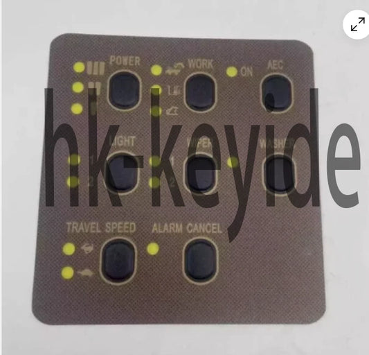 1Pcs Fit Caterpillar CAT E312 320 330V1 V2 BCD Monitor Membrane Keypad