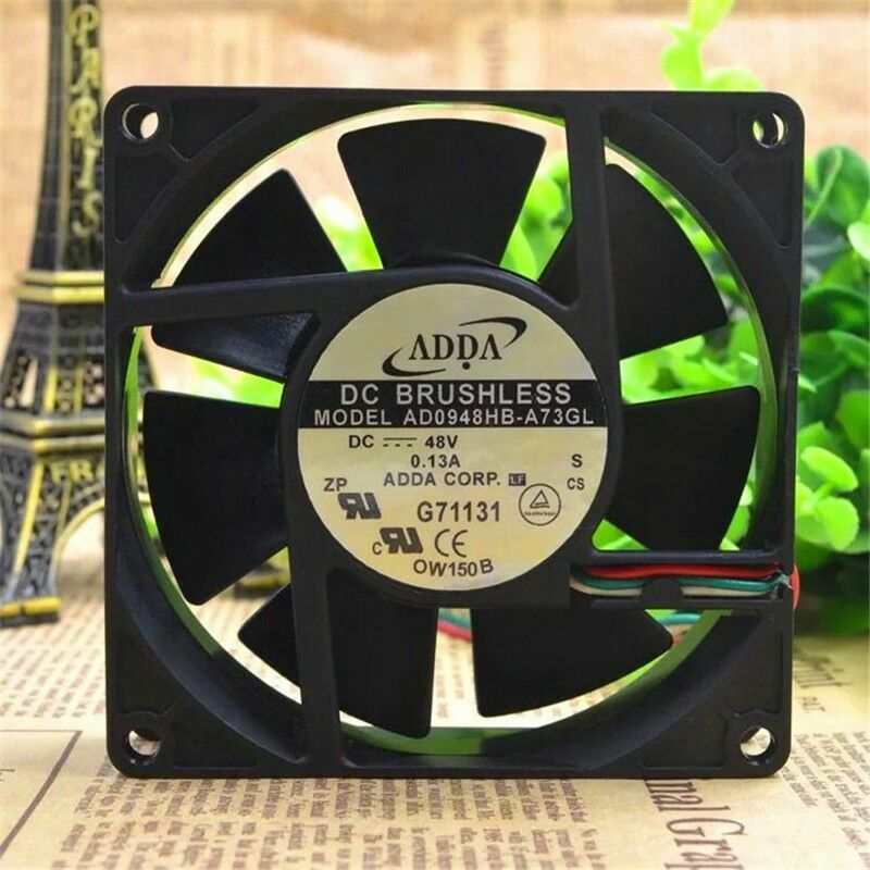 1pcs ADDA AD0948HB-A73GL 48V 0.13A 90*90*25mm 90mm 3-wire cooling Fan