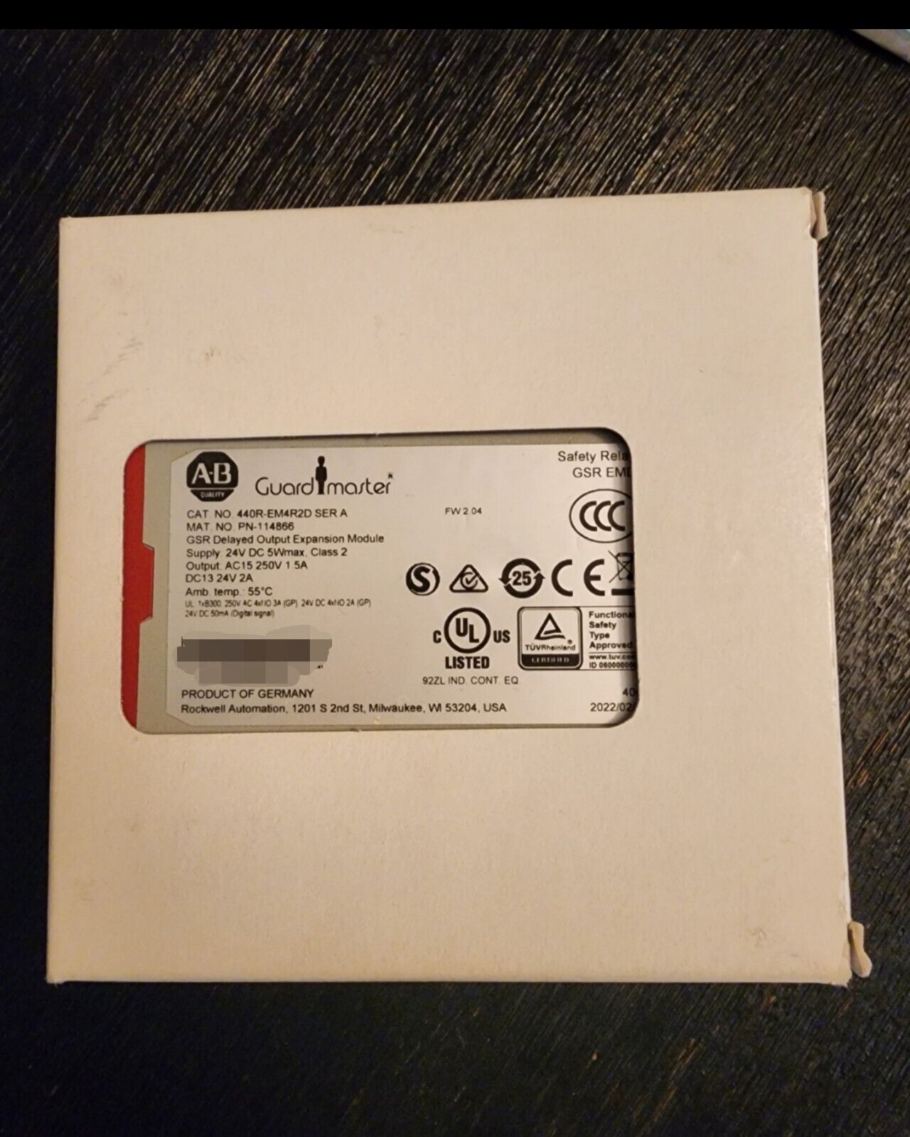 Allen Bradley 440R-EM4R2D Delayed Expansion Module - ALLEN BRADLEY