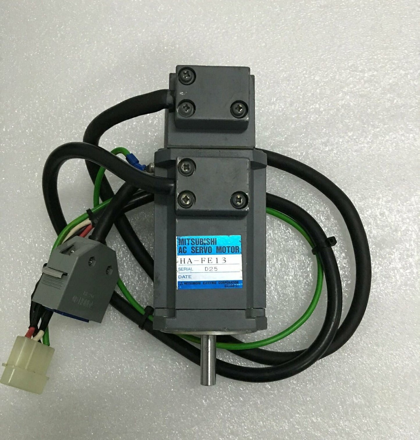 used ONE Mitsubishi HA-FF13 100W AC Servo Motor Tested - MITSUBISHI