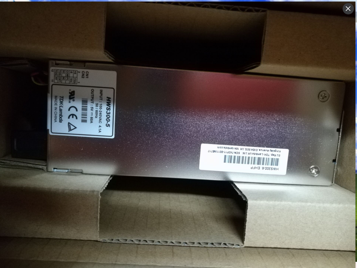 new 1pcs HWS300-5 TDK-LAMBDA Switching Power Supply 5V 60A - TDK
