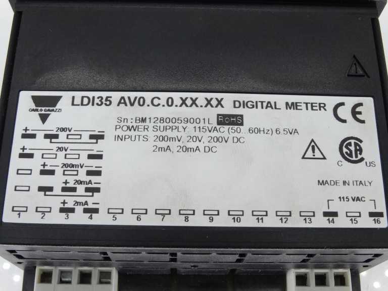 CARLO GAVAZZI LDI35(PANEL METER) - CARLO GAVAZZI