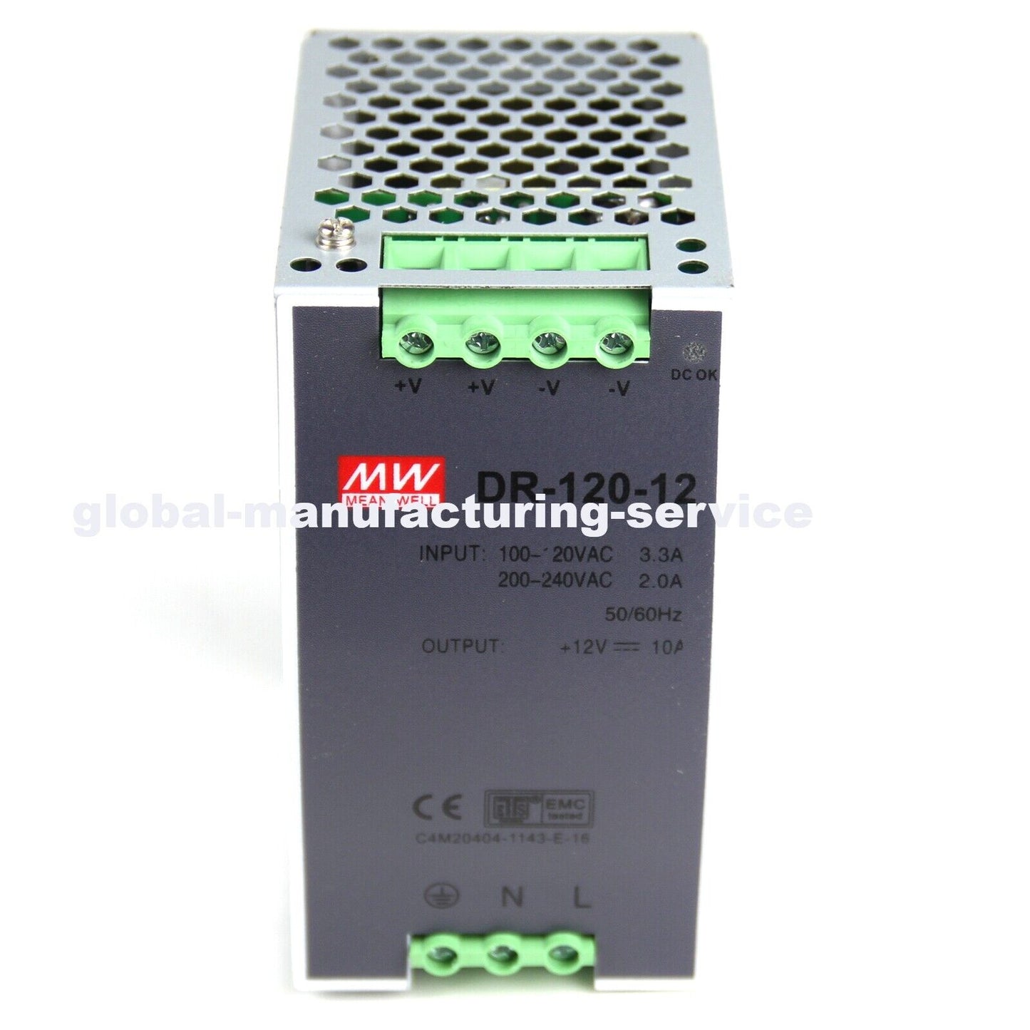 MEANWELL DR-120-12 AC/DC Power Supply 12V 10A 120W - MEANWELL
