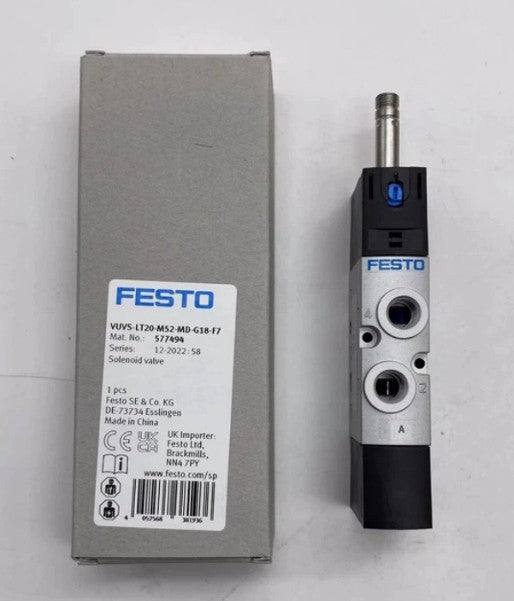 1pcs Festo VUVS-LT20-M52-MD-G18-F7 577494 Solenoid Valve
