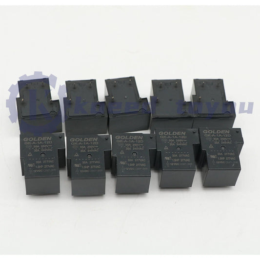 10Pcs GOLDEN GK-A-1A-12D 12VDC Power Relay 4Pins US