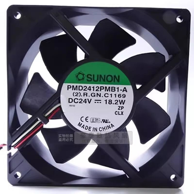 SUNON PMD2412PMB1-A 12038 DC24V 18.2W 3-Wire Inverter Cooling Fan