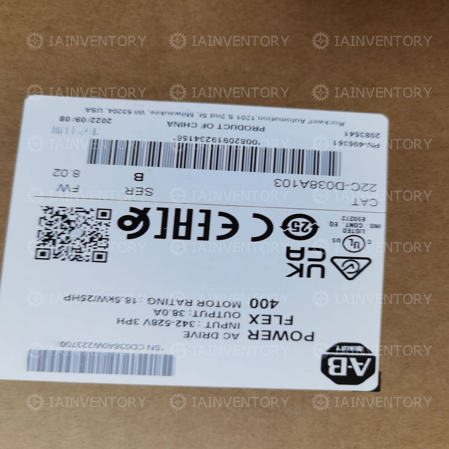 Allen-Bradley 22C-D038A103 Fast - ALLEN-BRADLEY