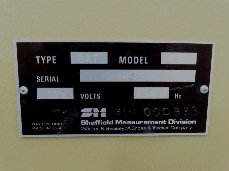 SHEFFIELD BXT-1 METER WITH HIGH PRECISION AND QUICK RESPONSE - SHEFFIELD