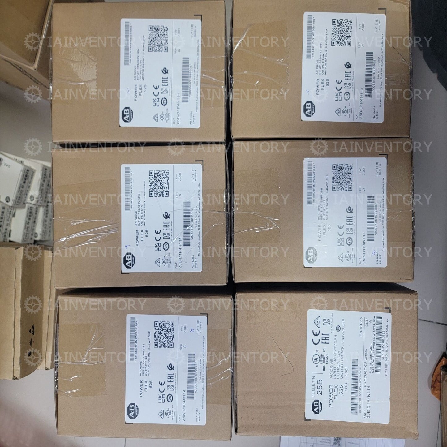 Allen-Bradley 25B-D1P4N114 PowerFlex 525 AC Drive 0.4kW - ALLEN-BRADLEY