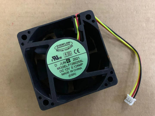 new EVERFLOW F126025SL 12V 0.12AMP 6025 PWM 6CM Main Box CPU Cooling Fan 3-wire