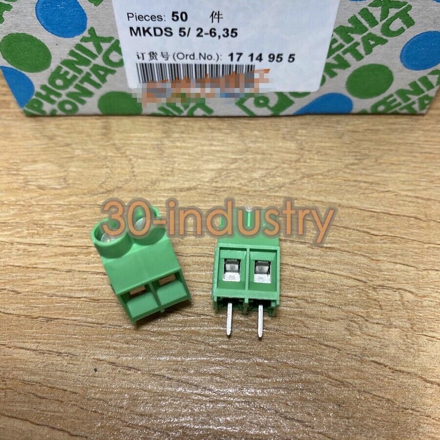 50pcs Phoenix Contact MKDS5/2-6.35 PCB Wiring Terminals - PHOENIX CONTACT