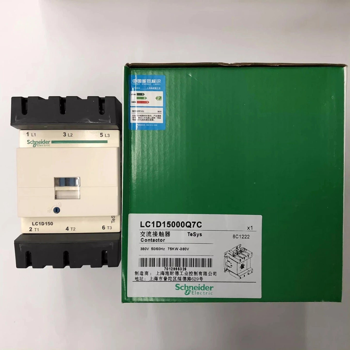 1PCS for LC1D15000Q7C AC380V 50/60Hz Three-pole AC Contactor
