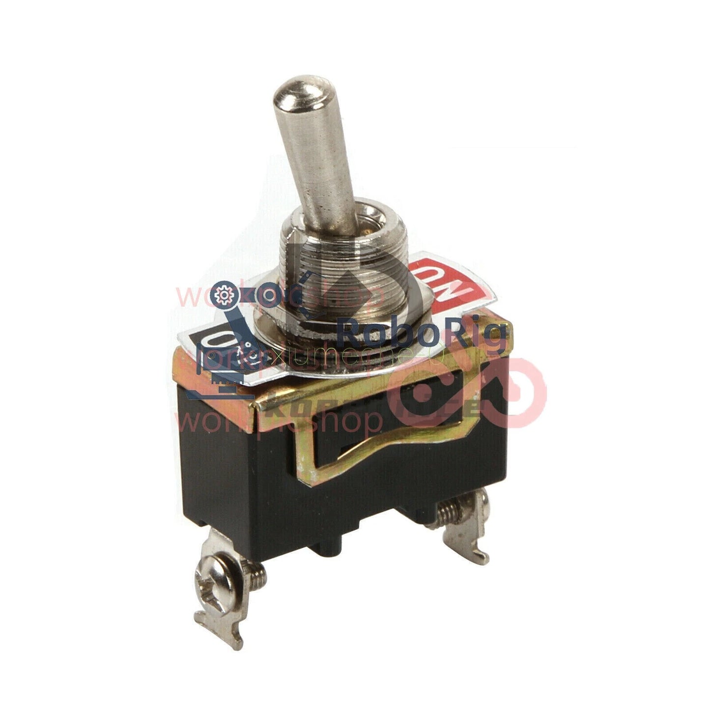 5PCS E-TEN1021 2-Pin Toggle Flick Switch SPST ON-OFF Car Dash Light Metal