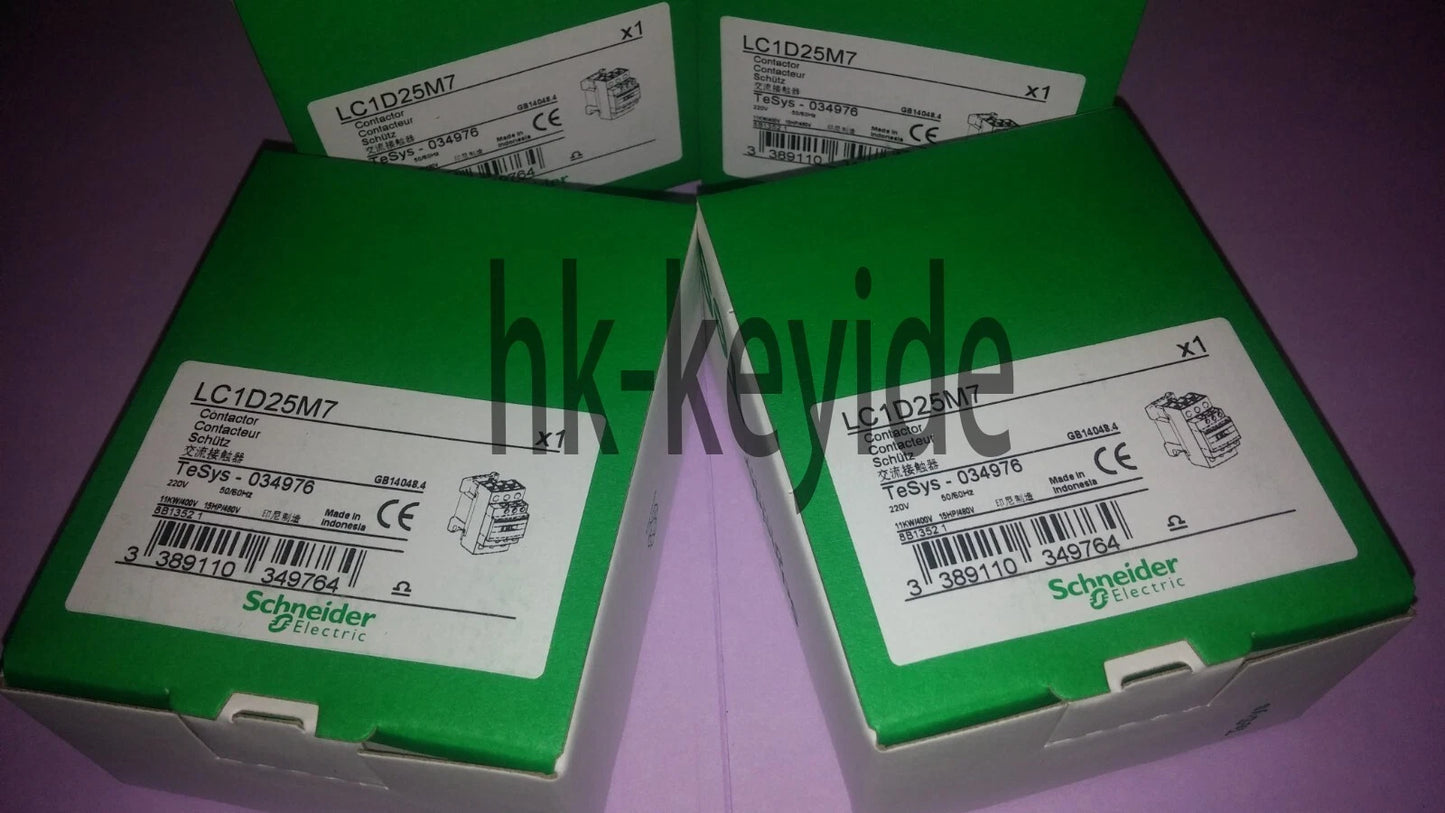 1PCS LC1D25M7 Schneider Electric Starter 25A 220V 50/60 Hz
