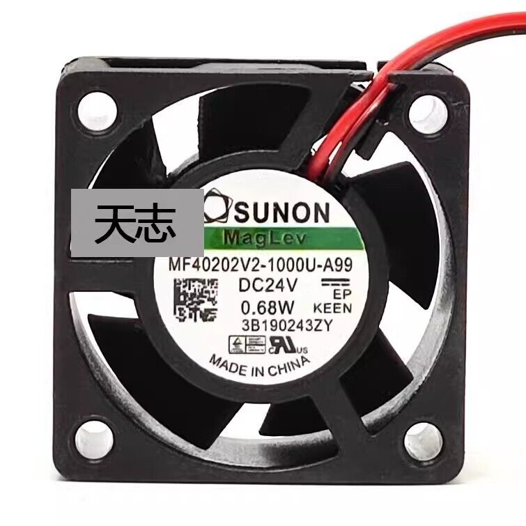 new SUNON MF40202V2-1000U-A99 4020 DC24V 0.68W 4CM 2-Wire Silent Cooling Fan