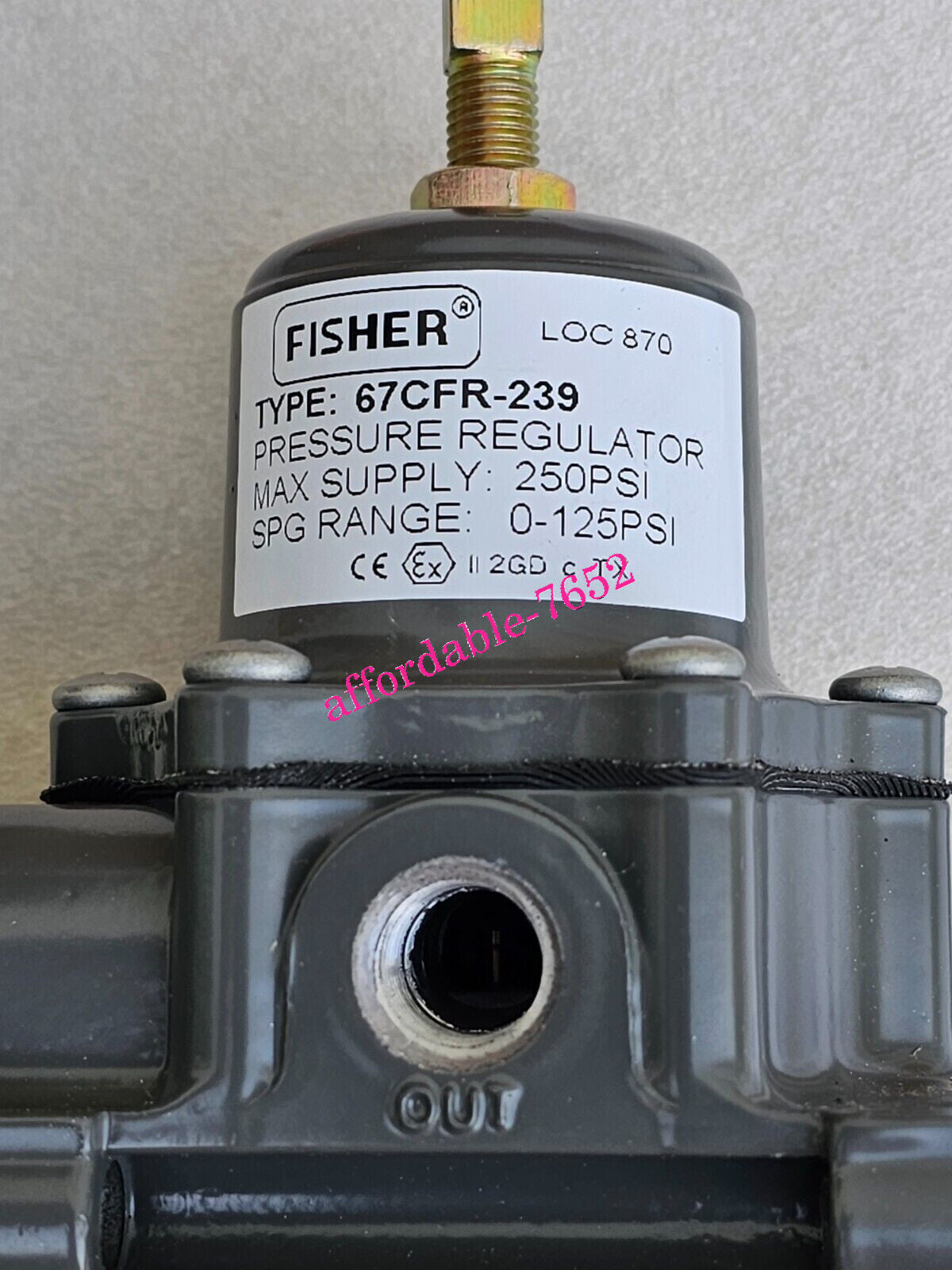 new 67CFR-239 Fisher Series Instrument Supply Regulator,