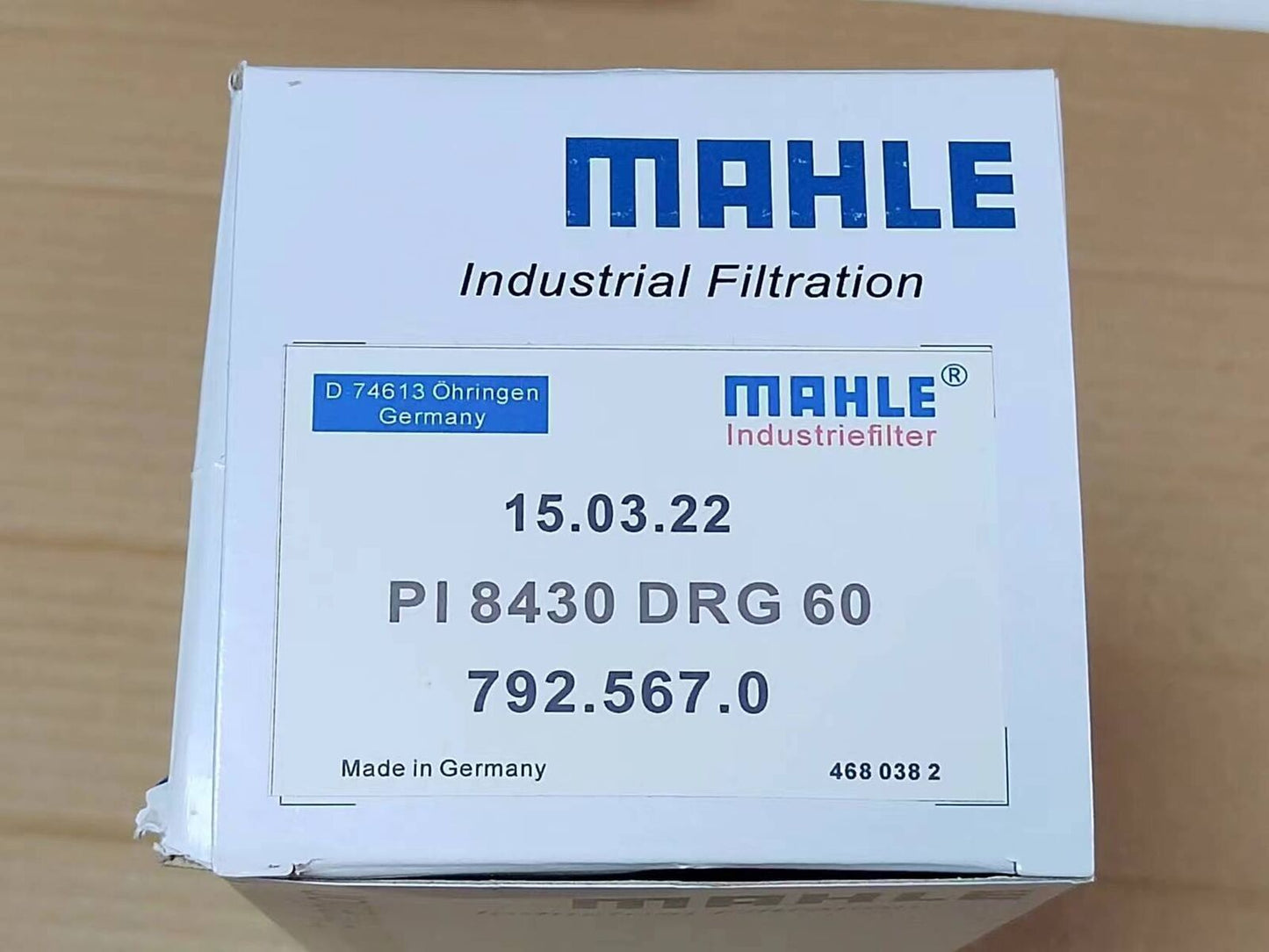 MAHLE PI8430DRG60 HYDRAULIC FILTER ELEMENT