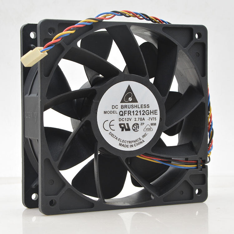 1pcs Delta QFR1212GHE 12cm 12v 2.70A 12038 s7 S9 E9 T9 6000 rotary fan 4pin