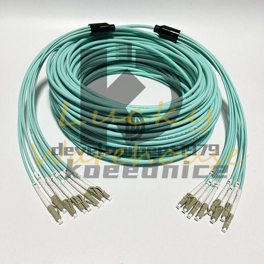 Indoor Armored LC-LC 8 Sstrand OM3 50/125 Multimode Fiber Optic Cable 10GB 10M