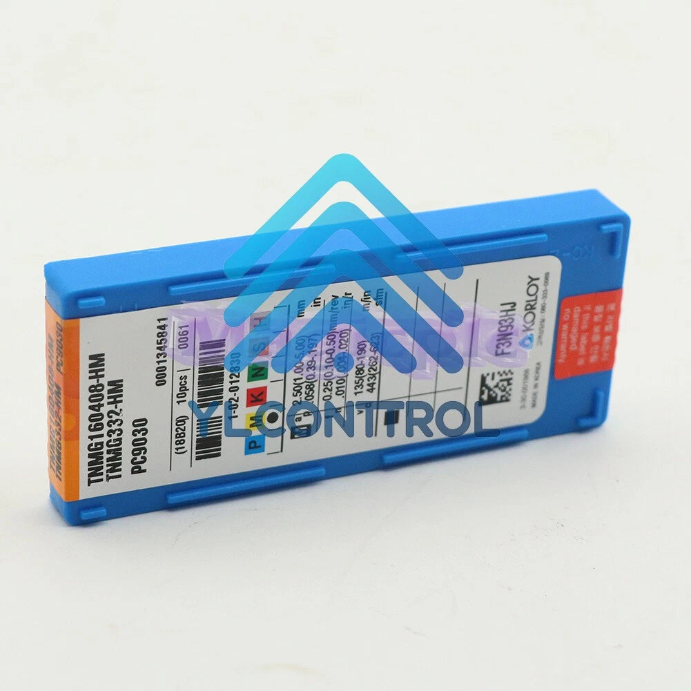 (10PCS/BOX) KORLOY TNMG160408-HM PC9030 Carbide Inserts CNC TOOL **